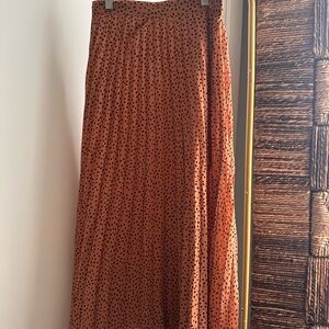 Elegant Polka Dot Maxi Skirt
